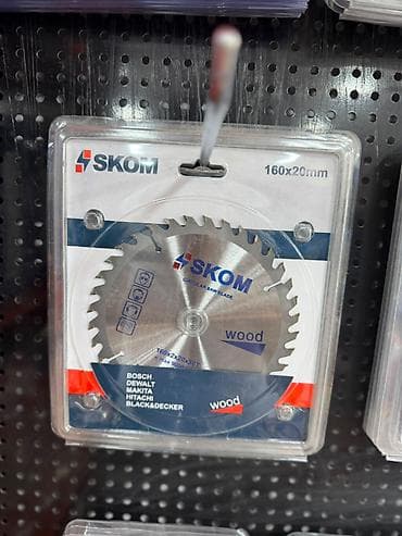 lezva disk: SKOM dairəvi mişar diski – ağac üçün - Ölçü: 160 x 20 mm - Diş sayı — 1