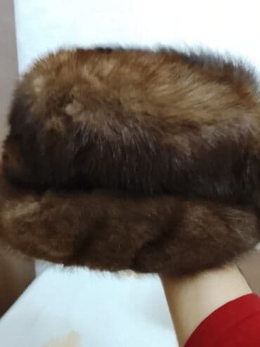 женские шапки на флисе: Mink xəz papaq - Material: təbii mink (qəhvəyi tonlarda, parlaq və — 4