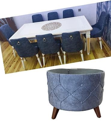 xırdalan mebel fabriki: Masa desti. 850azn. fabrik istehsali. 8 stulla. Eyni reng jurnalni — 1