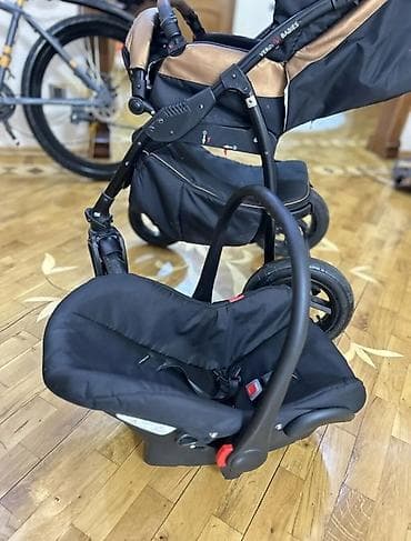 araba: Uşaq arabası – Verdi (klassik təkərlərlə) - Rəng: qara/qəhvəyi — 6
