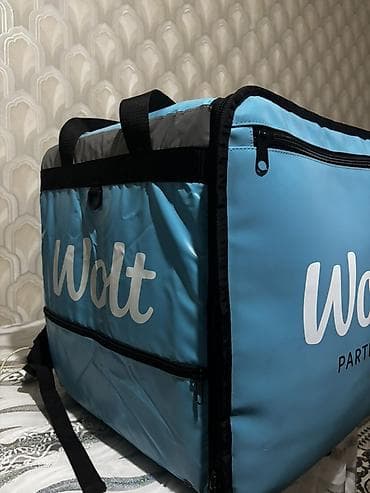 Оборудование для ресторанов, кафе: Wolt Partner termal çatdırılma çantası - Rəng: mavi, “Wolt Partner” — 3