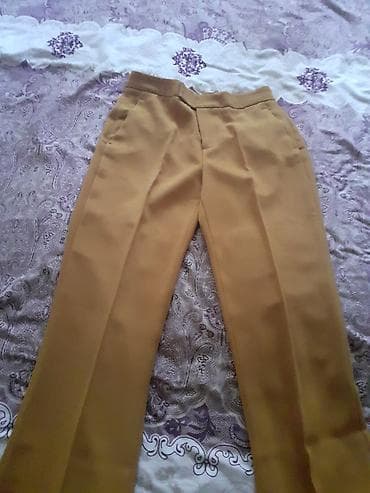 qadin geyim: Şalvar, Zara, XS, rəng - Qırmızı — 4