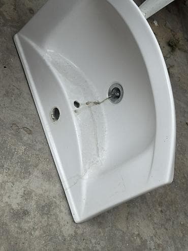 kompakt kabin: Mətbəx/hamam üçün divara quraşdırılan keramik əl-üzyuyan lavabosu - — 2