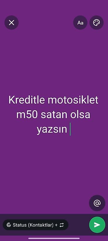 Motosiklet M50 – kreditlə təklif olunur. - Model: M50 (şəhər və