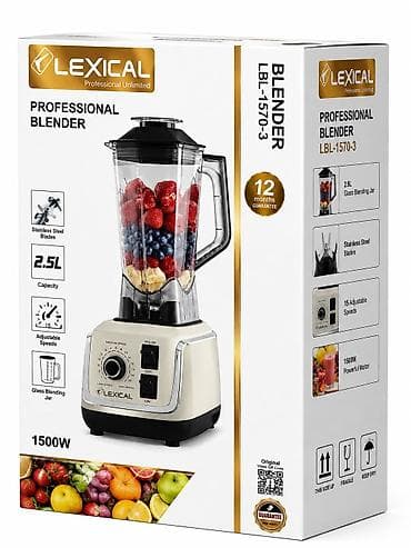 Lexical LBL-1570-3 Professional Blender - Güclü 1500W mühərrik –