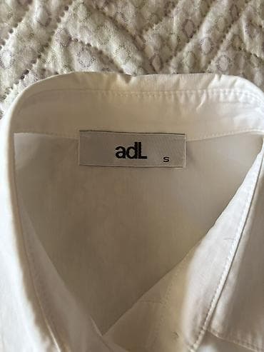 AdL qadın köynəyi - Rəng: ağ - Model: uzunqol, klassik yaxalı - Ölçü — 3