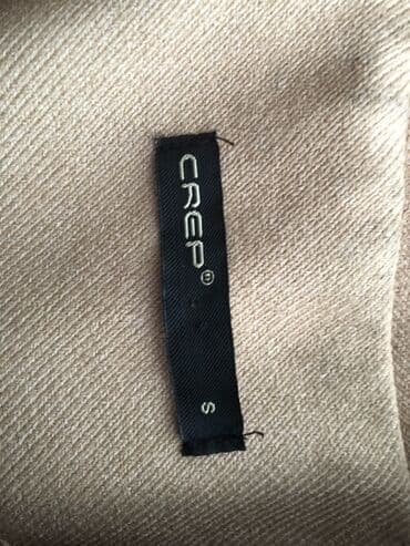 Pencəklər: Brend: CREP Ölçü: S Bej rəngli, klassik kəsimli ikiqat düyməli qadın — 2