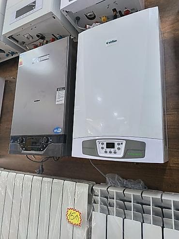 qaz pecleri: Qaz kombi və radiator dəsti - Divara quraşdırılan qaz kombiləri: şık — 1