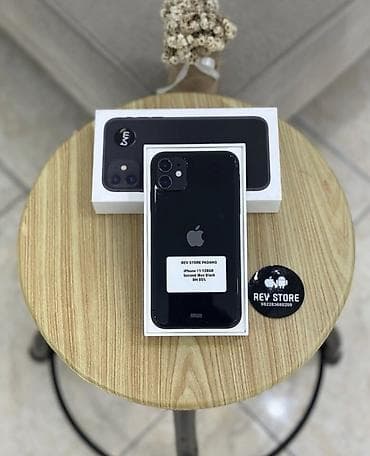 iphoneler: IPhone 11, 128 GB, Qara, Zəmanət, Kredit, Simsiz şarj — 1