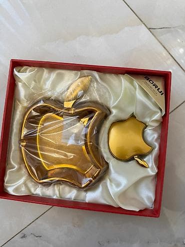 BORUI Smoking Sets – qızılı rəngdə hədiyyəlik kül qabı dəsti - Brend