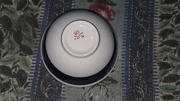 azza mini tortlar: Çay dəsti, rəng - Qırmızı, Farfor, SSRİ — 4