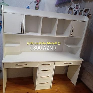 Düz masa, Stulsuz, Polkalı, Siyirməli, Rusiya, Sadə laminat