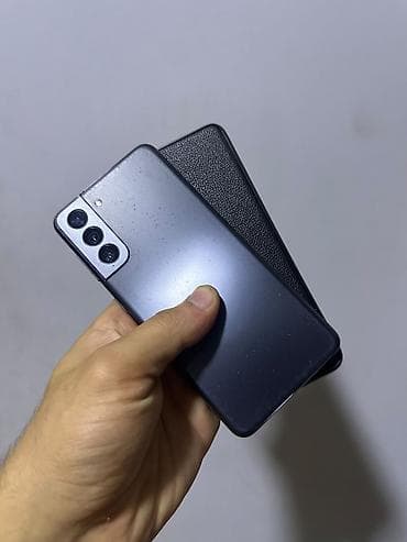 samsung c: Samsung Galaxy S21, 128 GB, rəng - Boz, Simsiz şarj — 1
