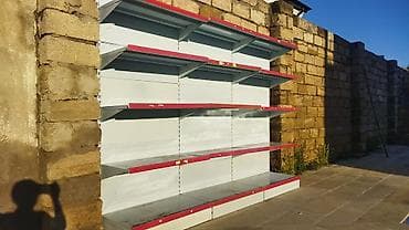 Полочные витрины: Mağaza vitrini üçün metal stend rəf - Material: metal konstruksiya - — 1