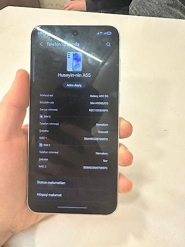 Kompüter, noutbuk və planşetlər: Samsung Galaxy A55, rəng - Gümüşü, İki sim kartlı — 2