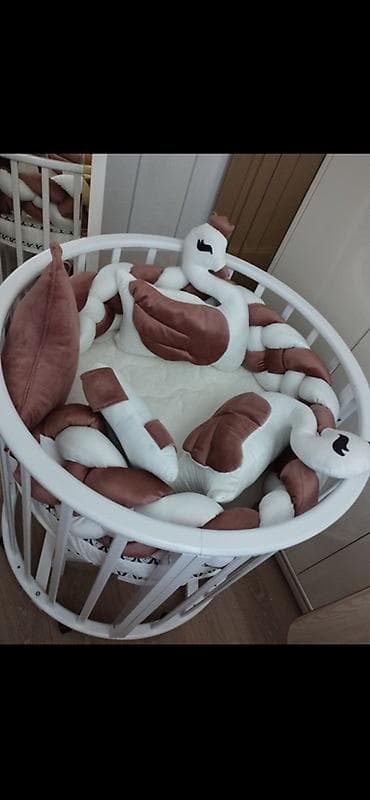 tül beşik: Çox az istifadə olunmuş (8 ay) həm dairəvi həm də oval formalı uşaq — 2