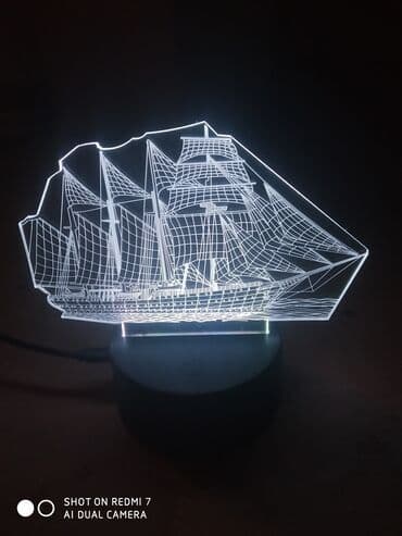 светодиодное табло бегущая строка: 3D lampalar. 7 rəng çalarları və sinxron rejim özü rəngləri dəyişir — 6