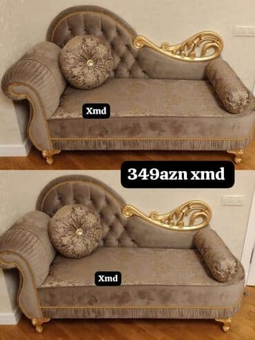 Məhsul: Klassik üslublu şezlong/mini divan - Dizayn: Barokko motivli