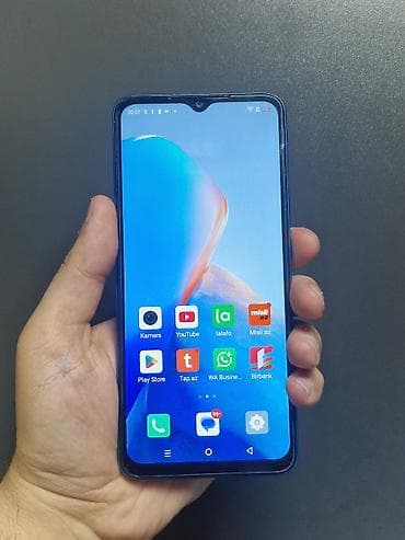 Infinix Smart 7, 64 ГБ, цвет - Голубой, Сенсорный