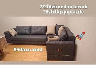 divan pufik: Künc divan, Pufik, Bazalı, Açılan — 1