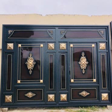 darvazalar satilir: Eni-3.50 Hündürlük-2.60 Çerçive -8lik Şveller,Profil 40/40 qalın — 3