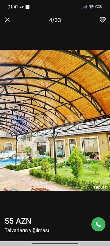 cetirler: Xidmət: Talvarların yığılması və quraşdırılması - Fərdi layihə — 2