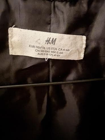 ust geyimler: Uşaq qış kurtkası – H&M - Marka: H&M - Rəng: qara - Model — 2