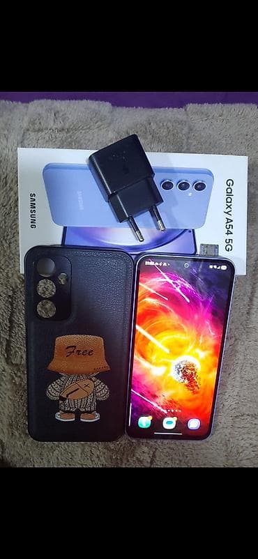 a 54 qiyməti: Samsung Galaxy A54 5G, 128 GB, rəng - Bənövşəyi, Barmaq izi — 2