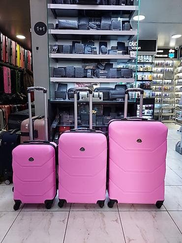 3-lü çamadan dəsti – parlaq çəhrayı - Ölçülər: S, M, L (kiçik, orta