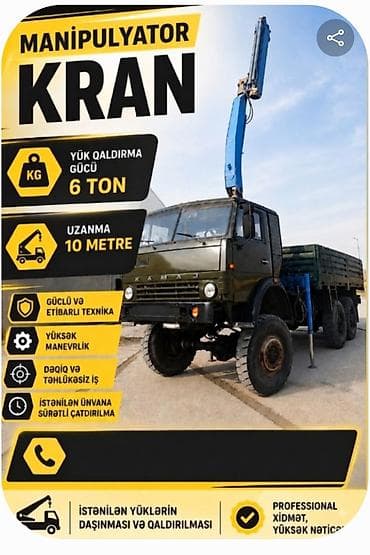 kia ceed avtomat: Manipulyator kran xidməti - Yük qaldırma gücü: 6 ton - Oxun uzanması — 1