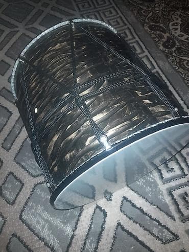 səs sistemi: Qara-kofe rəng çalarda, klassik naxışlı korpuslu nağara (dəf) satılır — 2