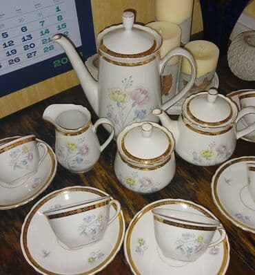 чайный набор: Чайный набор, Фарфор, 5 персон, Германия — 1