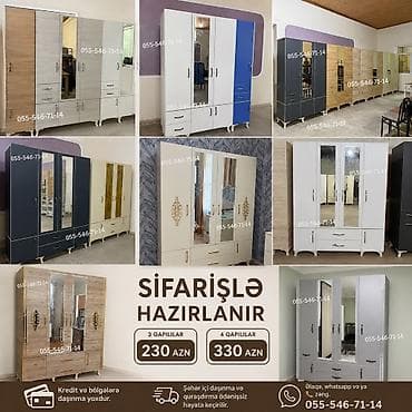 islenmis qapi satiram: Yeni, 3 qapılı, Siyirməli, Açılan, Düz dolab — 1