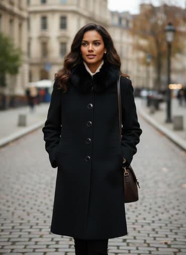 hamile geyim: Palto qara kashmir,40razmer ama 38e rahat olur,sederekde elitden — 1