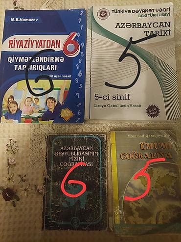 Məktəb və hazırlıq üçün müxtəlif dərslik və toplular dəsti - — 2