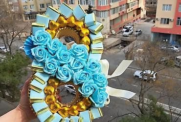 rozmarin bitkisi: Məhsul: Gül buketləri və dekorativ hədiyyələr - Zərif gəlin buketi — 3