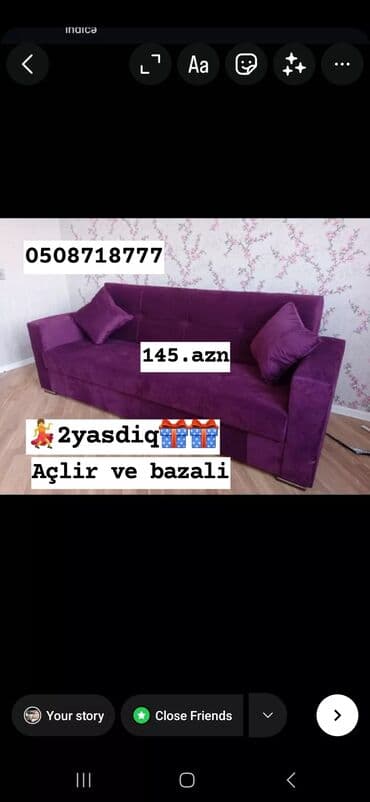 lamini mebel: Divan, Açılan, Bazalı, Parça, Rayonlara çatdırılma — 4