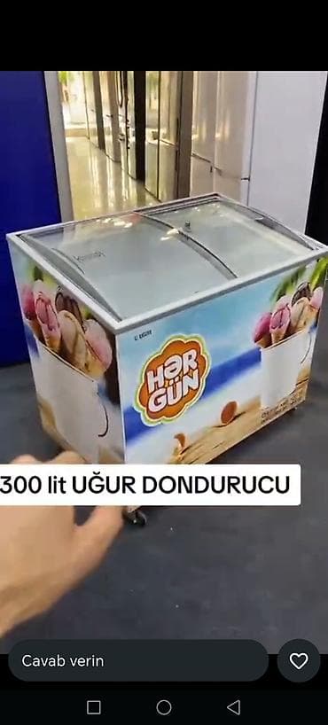 Məhsul: Ticarət tipli dondurma vitrin-dondurucu (şüşə sürgülü üstlü — 5