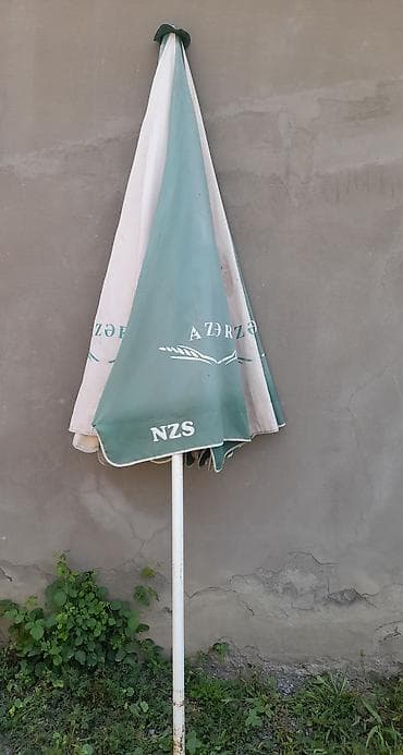 bag yellencek: Böyük ölçülü açıq hava çətiri Endirim var - Rəng: tünd yaşıl/krem — 3