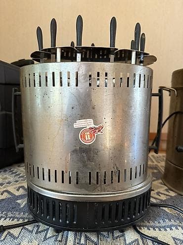 Elektrikli şaşlık/gril aparatı - 220V elektriklə işləyən, dairəvi — 2