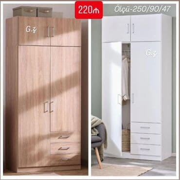 paltar asilqani: Açılan, 3 qapılı Düz dolab, Qarderob, paltar dolabı — 1