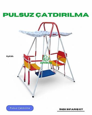 Детский мир: 🎠✨ İki Oturacaqlı Uşaq Yelləncəyi – Əyləncə İkiqat Olsun! ✨🎠 — 1
