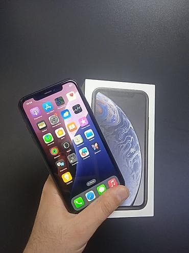 iphone qiymet: IPhone Xr, 256 GB, Qara, Face ID — 1
