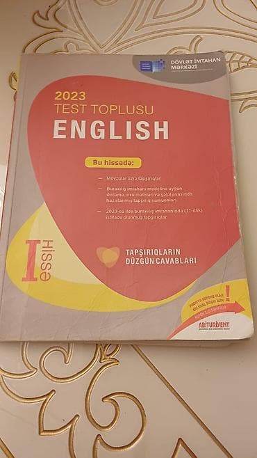 İngilis dili Testlər 11-ci sinif, DİM, 1-ci hissə, 2023 il