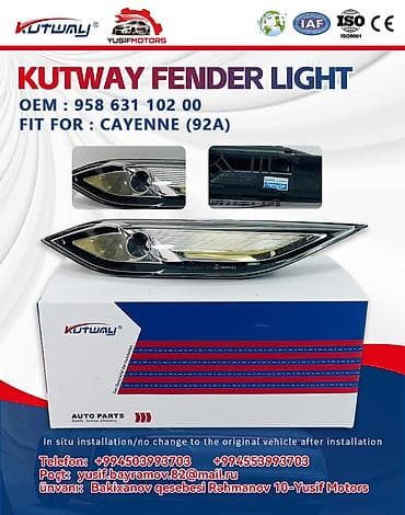 KUTWAY Fender Light – Cayenne (92A) üçün - Avtomobilə uyğunluq