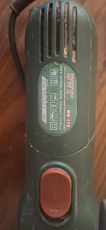 şlifovka: DWT WS-115 bucaqlı daşlayıcı (UŞM) - Güc: 750 W - Gərginlik/Frekans — 3
