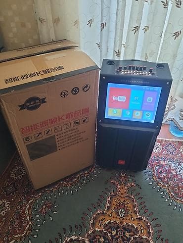 karaoke ses sistemi: Ağıllı karaoke sistemi – böyük ekranlı, Android əsaslı portativ — 2