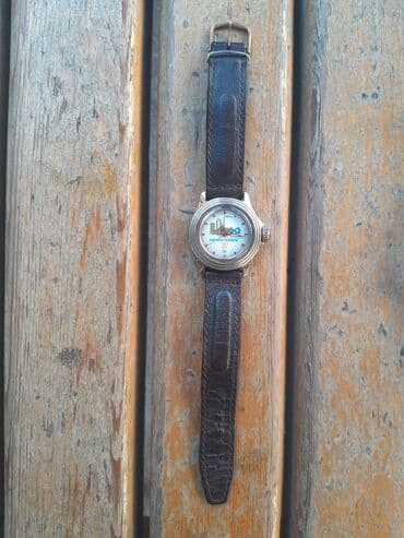 omega qol saatı: İşlənmiş, Qol saatı, Vostok, rəng - Qəhvəyi — 1