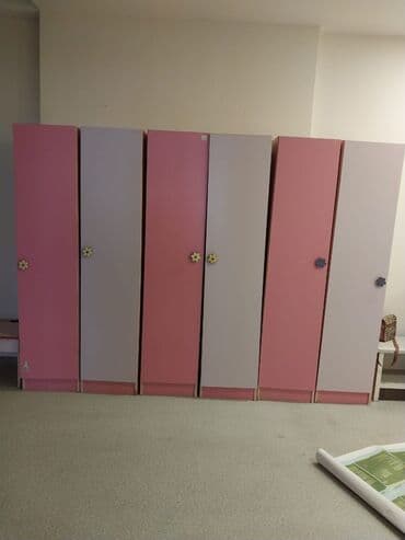 şkaf ucuz: Oğlan və qız üçün, 6 qapı, Açılan, Düz dolab — 1