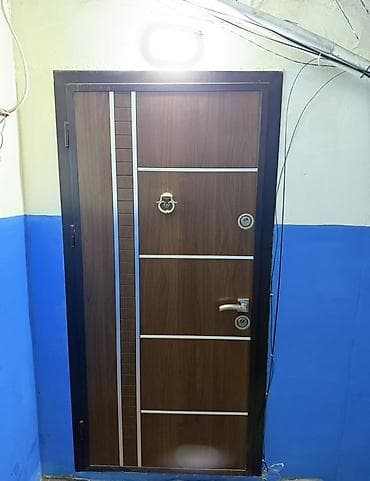 acar desdi: Dəmir giriş qapısı – taxta teksturalı dekor panel və metal karkaslı. - — 1